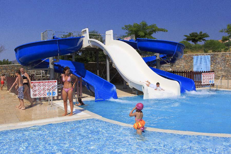 Pool with Water Slides